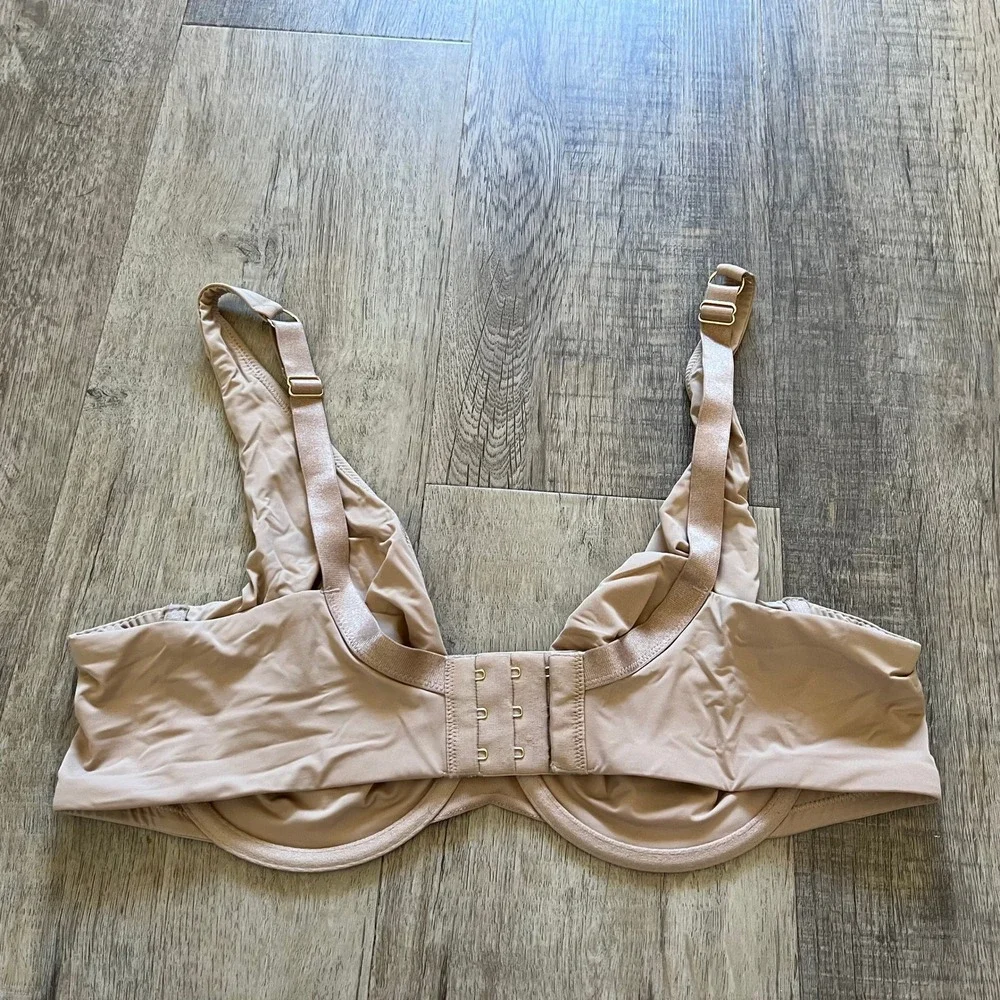 ThirdLove 24/7 Unlined Classic Bra Nude Microfiber Underwire 38C RN139833